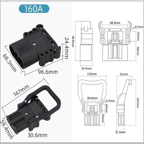 Forklift power connector - forklift,