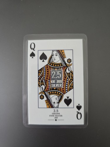 Queen spades grain 999 - 2.5, .999