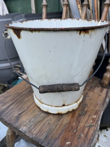 Vintage white enamel - vintage, metal