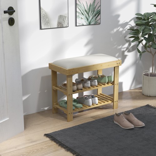 Bamboo shoe storage - storage, bench