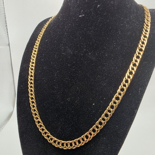 9ct gold double curb - 9ct,