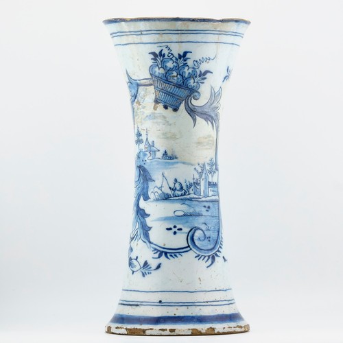 Dutch delftware vase - delftware,