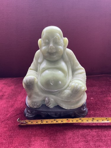 Laughing buddha statue black - laughing,