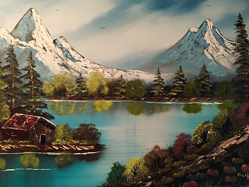 Bob ross style paintings - bob,