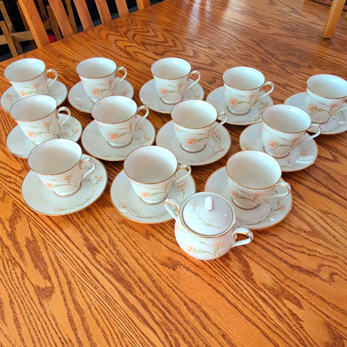 Vintage noritake ivory - &, gold