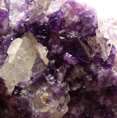 Blue john fluorite crystal - blue,