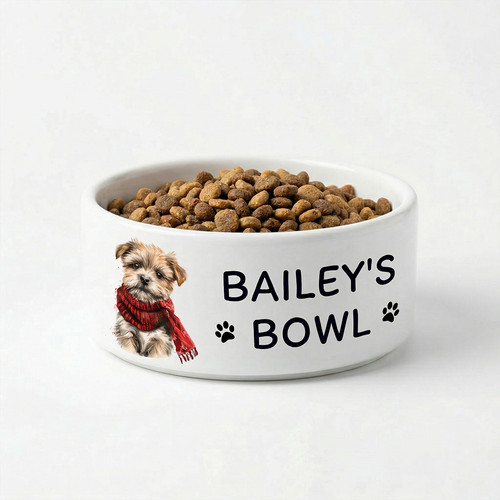 Personalised dog cat bowl - dog,