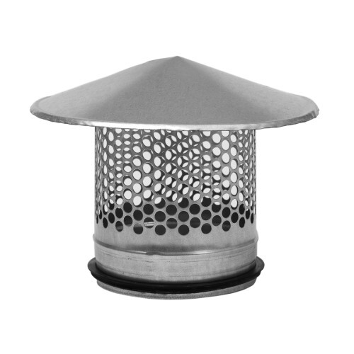 Galvanised steel chimney - galvanised,