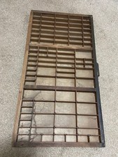 Vintage Wooden Printers Tray -