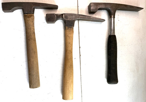 Vintage brick mason hammers - mason,