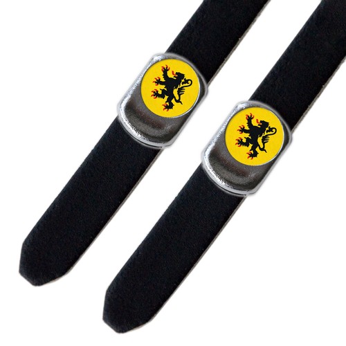 Flanders flag toe clip strap - flanders,