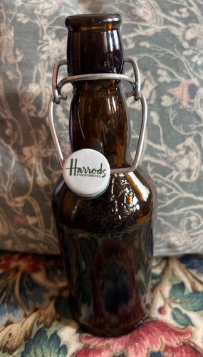 Rare harrods amber brown glass - rare,
