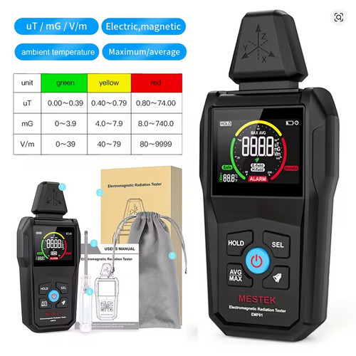 Digital emf meter lcd - meter,