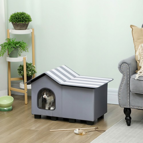 Cat house outdoor - cat, house,