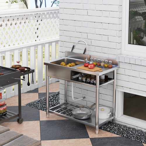 Stainless steel sink single - steel,