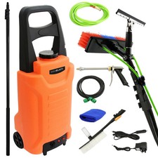 30ft Telescopic Water Fed Cleaning Pole, Window Cleaning Trolley + 30L Water