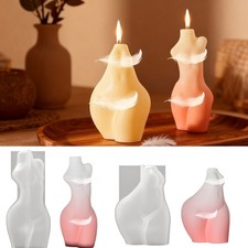 Elegant Bust Vase Silicone Mold Woman Body Shape Flower Pots Casting Tool