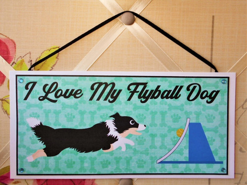 Flyball dog sport sign hanging - sign,