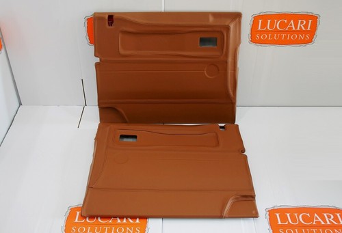 Pair tan leather front - pair, door