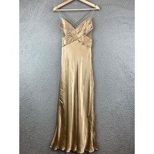 Women’s Dress Prom Formal CACHE Silk Gown Dress Women size 2