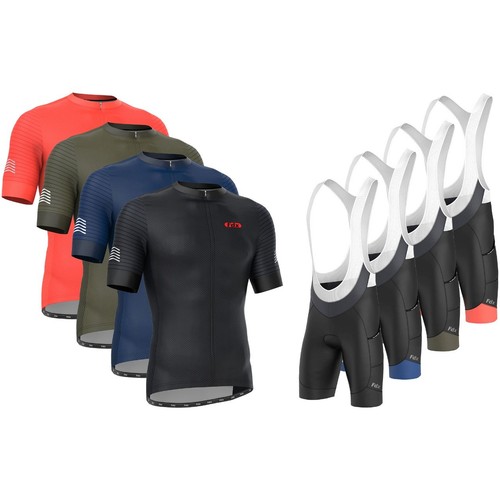 Men team racing cycling jersey - team,