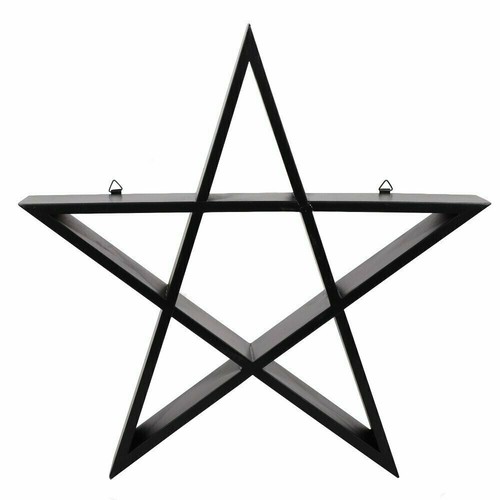 Pentagram wall shelf goth - pentagram,