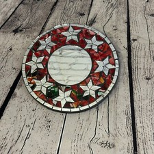 Red Star Mosaic Tile Wall