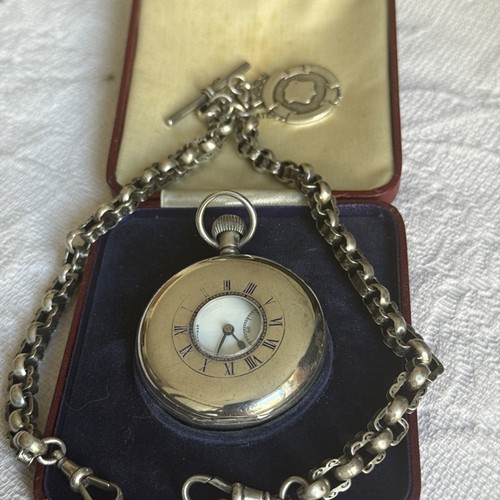Antique benson silver half - w,