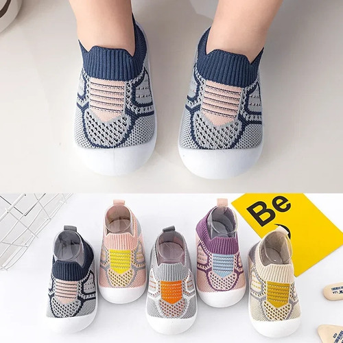 Baby shoes anti slip - soft, mesh
