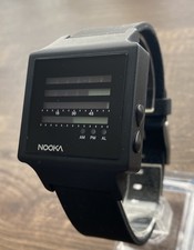 NOOKA BINARY LCD WATCH, COOL UNIQUE FUTURISTIC SPACE AGE CRAZY HOUR RARE