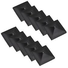 Plastic Fence Post Caps for Fence Posts 75mm x 75mm Protector Cover Black