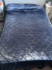 Blue Velvet Style Double Bedspread by Bedeck - Beautifully soft