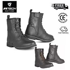 R -Tech Royal Urban Motorbike Leather Boots Motorcycle Touring Boot CE Approved