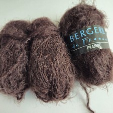 Bergere de France Plume shade 24771 brown 3 x50g balls soft brushed chunky