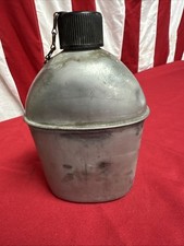 1944 WW2 US Army Canteen Vollrath Water Bottle Metal Military A235