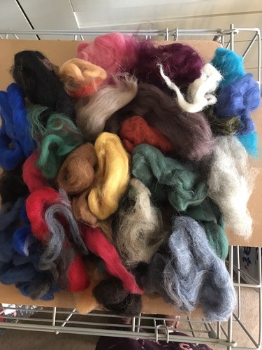 Felting wool scraps needle - felting,