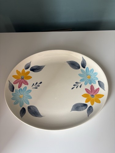Vintage oval serving platter - serving,