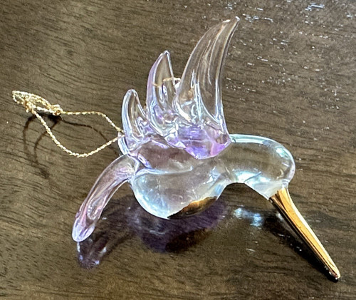 Blown glass bird hummingbird