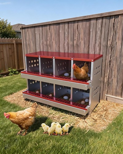 Grid chicken nest - grid, box