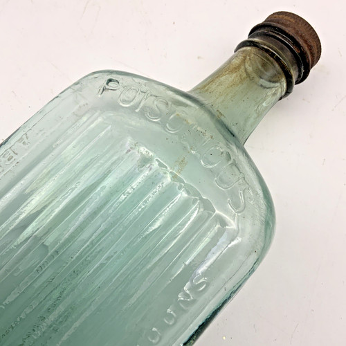 Vintage glass bottle sanizal - bottle,