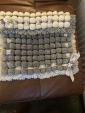 New Pompom Blanket For Silver