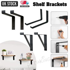 Heavy Duty Shelf Brackets Rustic Scaffold Board Industrial Steel Metal Strong UK