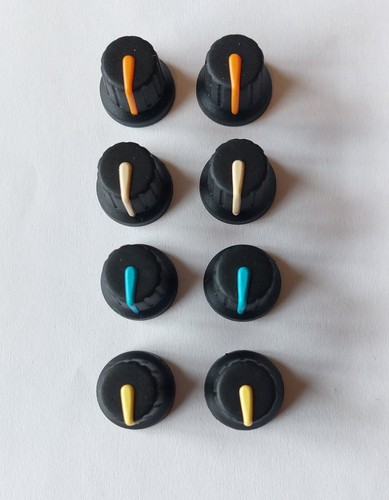 Potentiometer knobs used - 8,