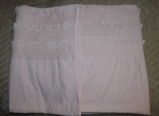 Laura Ashley EVE Pair Of Pillowcases Pale Pink Ruffle Frill Sheared Shabby Chic
