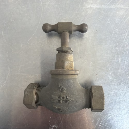 Antique brass water - valve, tap