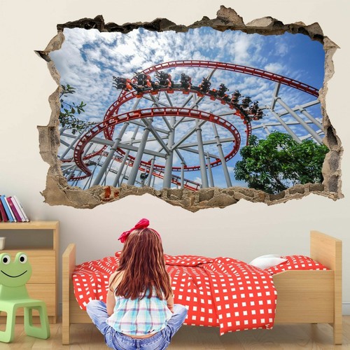 Roller coaster ride wall - roller,