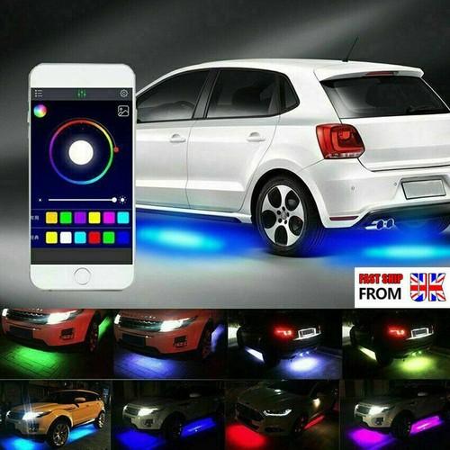 4pcs rgb led under - 4pcs,