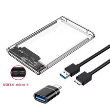 USB 3.0 SATA External Hard Drive Case 2.5 Inch Enclosure Caddy HDD UK Stock  ***
