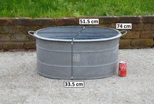 vintage old galvanized bath