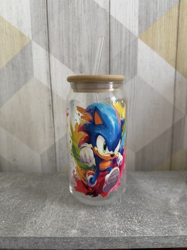 Sonic the hedgehog glass - the,